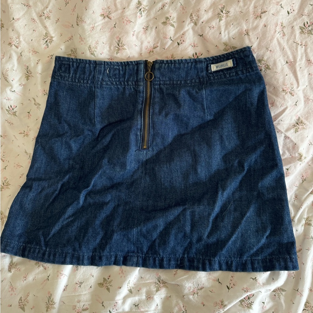 brandy melville denim mini skirt
